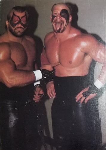 1985 Weiser and Weiser All Star Wrestling Postcards #21 The Road Warriors Front