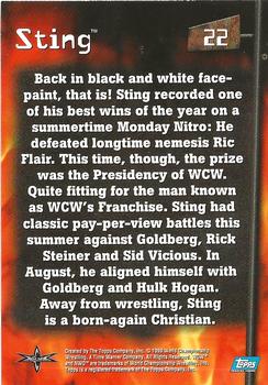 1999 Topps WCW Embossed #22 Sting Back