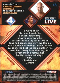 2013 TriStar TNA Impact Live #18 Kazarian Back