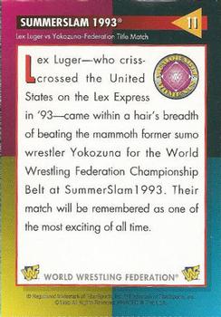 1995 WWF Magazine #11 SummerSlam '93 (Luger vs Yokozuna Title Match) Back