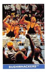 1991 WWF Superstars Stickers #99 Bushwackers Front