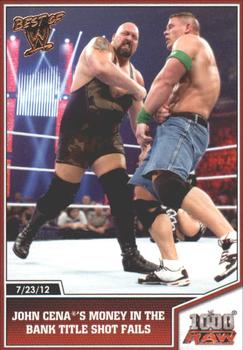 2013 Topps Best of WWE - Bronze #34 John Cena's Money in the Bank Title Shot Fails Front