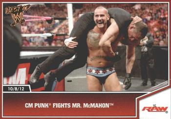2013 Topps Best of WWE - Bronze #52 CM Punk Fights Mr. McMahon Front