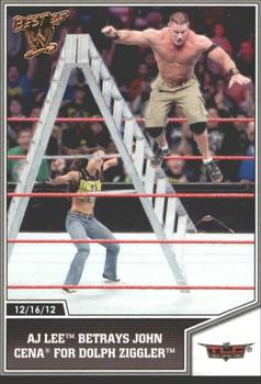 2013 Topps Best of WWE - Bronze #69 AJ Lee Betrays John Cena for Dolph Ziggler Front