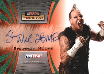 2010 TriStar TNA New Era - Autographs Green #A52 Shannon Moore Front