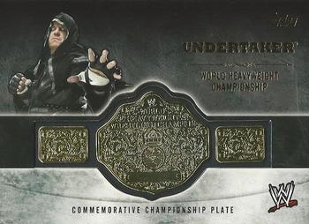 2014 Topps WWE - Commemorative Championship Plates #NNO Undertaker Front