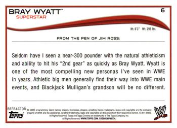 2014 Topps Chrome WWE - Refractors #6 Bray Wyatt Back