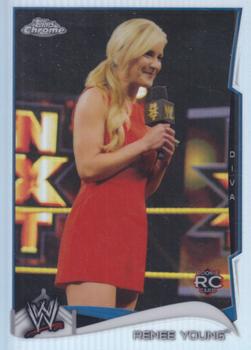 2014 Topps Chrome WWE - Refractors #83 Renee Young Front