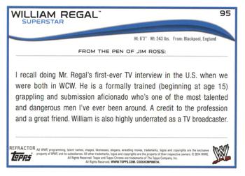 2014 Topps Chrome WWE - Refractors #95 William Regal Back