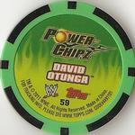 2011 Topps WWE Power Chipz #59 David Otunga Back