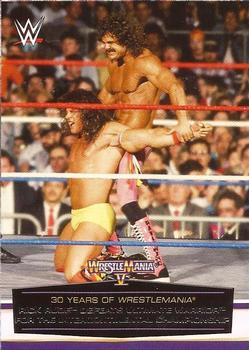 2014 Topps WWE Road to Wrestlemania - 30 Years of Wrestlemania #9 Rick Rude Defeats Ultimate Warrior for the Intercontinental Championship Front