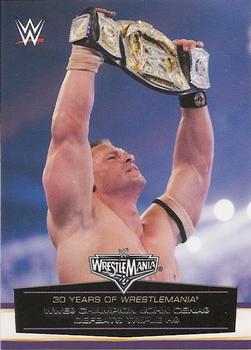 2014 Topps WWE Road to Wrestlemania - 30 Years of Wrestlemania #44 WWE Champion John Cena Defeats Triple H Front