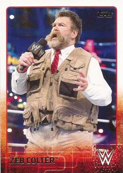 2015 Topps WWE #87 Zeb Colter Front
