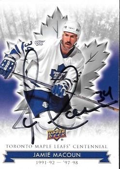 2017 Upper Deck Toronto Maple Leafs Centennial #47 Jamie Macoun Front