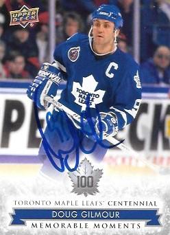 2017 Upper Deck Toronto Maple Leafs Centennial #190 Doug Gilmour Front