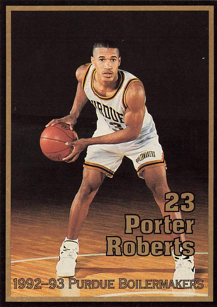 1992-93 Purdue Boilermakers #NNO Porter Roberts | Trading Card Database