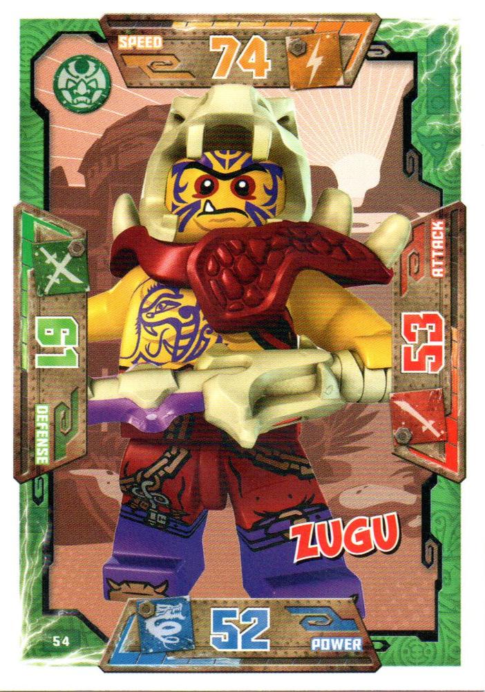 2016 Blue Ocean Entertainment Lego Ninjago #54 Zugu | Trading Card Database
