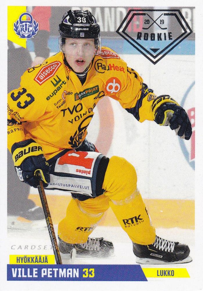 2019-20 Cardset Finland - Rookie Series 1 #RC186 Ville Petman | Trading  Card Database