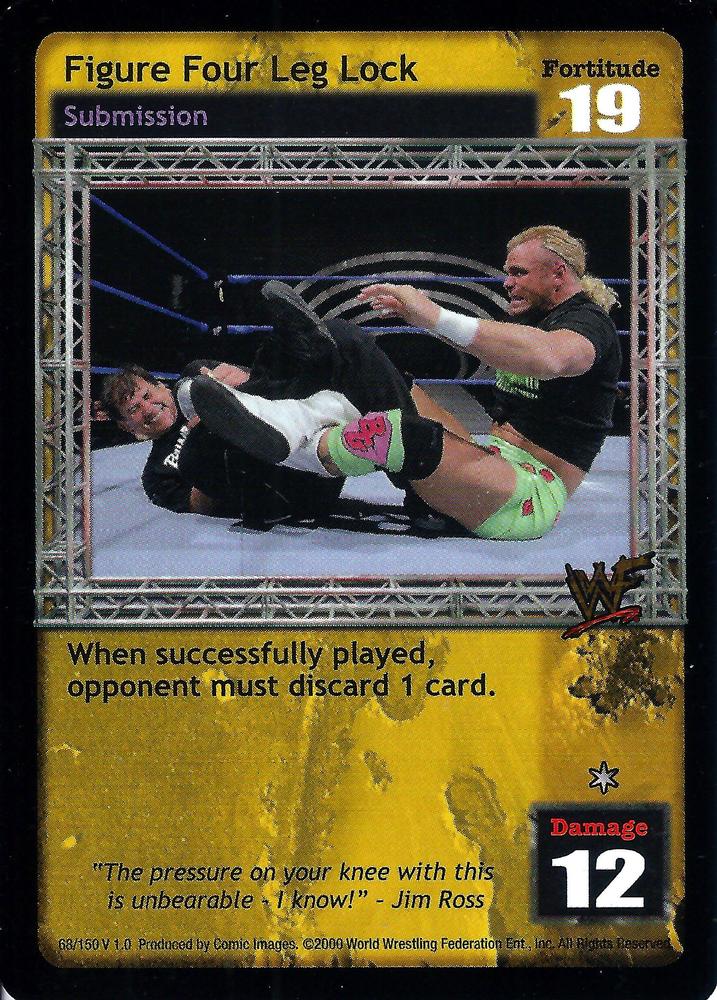 2000 Comic Images WWF Raw Deal #68 Figure Four Leg Lock | Trading Card  Database